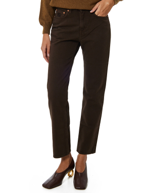 ΓΥΝΑΙΚΕΙΟ DENIM ΠΑΝΤΕΛΟΝΙ CLAPOTIS | Καφέ II