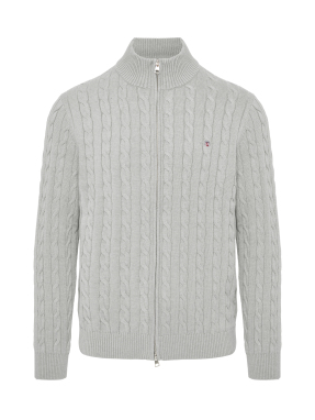 ΑΝΔΡΙΚΗ ΠΛΕΚΤΗ ΖΑΚΕΤΑ | Γκρι Ανοιχτό XXL