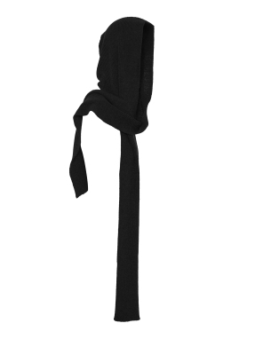 ΓΥΝΑΙΚΕΙΟ ΚΑΣΚΟΛ ΜΕ ΚΟΥΚΟΥΛΑ | Μαύρο ONE SIZE