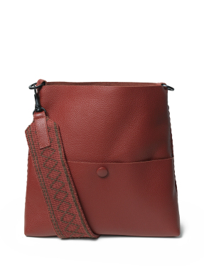 ΓΥΝΑΙΚΕΙΑ ΔΕΡΜΑΤΙΝΗ ΤΣΑΝΤΑ ΧΙΑΣΤΙ SLIM MESSENGER | Κόκκινο