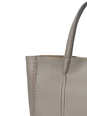 ΓΥΝΑΙΚΕΙΑ ΔΕΡΜΑΤΙΝΗ ΤΣΑΝΤΑ ΩΜΟΥ MEDIUM TOTE | Γκρι