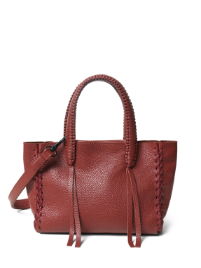 ΓΥΝΑΙΚΕΙΑ ΔΕΡΜΑΤΙΝΗ ΤΣΑΝΤΑ ΧΕΙΡΟΣ MICRO TOTE | Κόκκινο