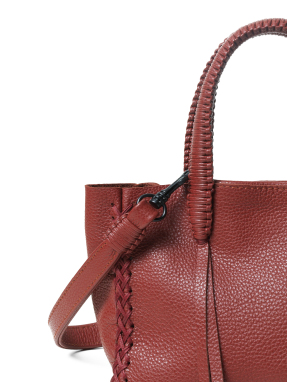 ΓΥΝΑΙΚΕΙΑ ΔΕΡΜΑΤΙΝΗ ΤΣΑΝΤΑ ΧΕΙΡΟΣ MICRO TOTE | Κόκκινο