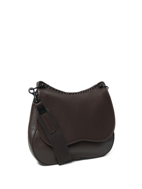 ΓΥΝΑΙΚΕΙΑ ΔΕΡΜΑΤΙΝΗ ΤΣΑΝΤΑ ΧΙΑΣΤΙ MEDIUM SADDLE | Γκρι