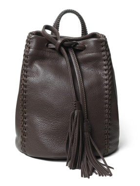 ΓΥΝΑΙΚΕΙΟ ΔΕΡΜΑΤΙΝΟ ΣΑΚΙΔΙΟ ΠΛΑΤΗΣ MINI | Καφέ