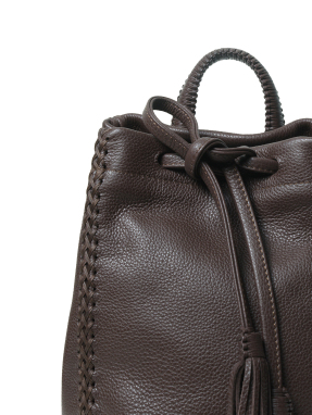 ΓΥΝΑΙΚΕΙΟ ΔΕΡΜΑΤΙΝΟ ΣΑΚΙΔΙΟ ΠΛΑΤΗΣ MINI | Καφέ