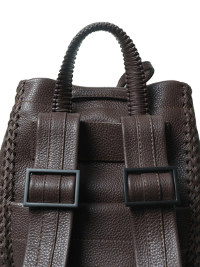 ΓΥΝΑΙΚΕΙΟ ΔΕΡΜΑΤΙΝΟ ΣΑΚΙΔΙΟ ΠΛΑΤΗΣ MINI | Καφέ