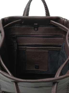 ΓΥΝΑΙΚΕΙΟ ΔΕΡΜΑΤΙΝΟ ΣΑΚΙΔΙΟ ΠΛΑΤΗΣ MINI | Καφέ