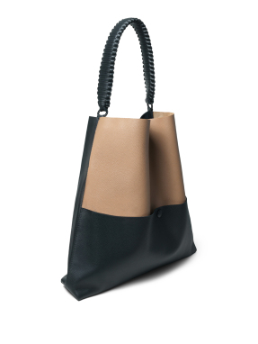 ΓΥΝΑΙΚΕΙΑ ΔΕΡΜΑΤΙΝΗ ΤΣΑΝΤΑ ΩΜΟΥ DUO SLIM TOTE | Μαύρο