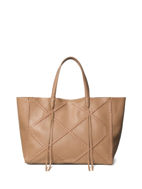 ΓΥΝΑΙΚΕΙΑ ΔΕΡΜΑΤΙΝΗ ΤΣΑΝΤΑ ΩΜΟΥ CROSS TOTE | Camel
