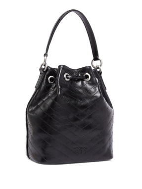 ΓΥΝΑΙΚΕΙΑ ΔΕΡΜΑΤΙΝΗ ΤΣΑΝΤΑ BUCKET CARGO | Μαύρο