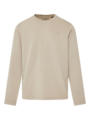 ΑΝΔΡΙΚΗ ΜΑΚΡΥΜΑΝΙΚΗ ΜΠΛΟΥΖΑ CLASSIC ESSENTIAL | Μπεζ XL