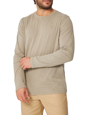 ΑΝΔΡΙΚΗ ΜΑΚΡΥΜΑΝΙΚΗ ΜΠΛΟΥΖΑ CLASSIC ESSENTIAL | Μπεζ XL