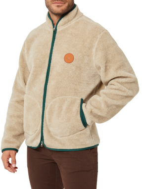 ΑΝΔΡΙΚΗ ΖΑΚΕΤΑ FLEECE | Μπεζ XL