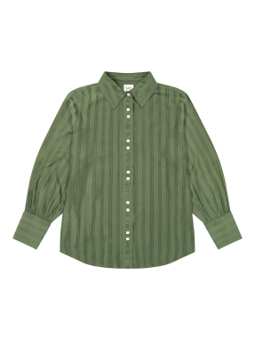 ΓΥΝΑΙΚΕΙΟ ΠΟΥΚΑΜΙΣΟ ΜΕ ΜΑΝΙΚΙ ΚΑΜΠΑΝΑ | Πράσινο S