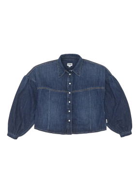 ΓΥΝΑΙΚΕΙΟ DENIM ΠΟΥΚΑΜΙΣΟ | Μπλε Σκούρο XS