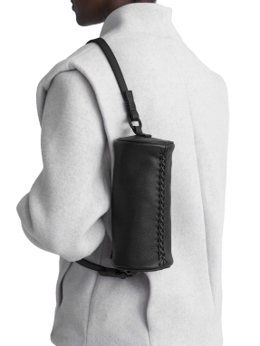 ΓΥΝΑΙΚΕΙΑ ΔΕΡΜΑΤΙΝΗ ΤΣΑΝΤΑ ΧΙΑΣΤΙ MINI BARREL | Μαύρο