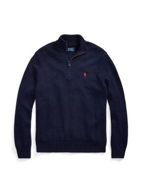 ΑΝΔΡΙΚΟ ΠΟΥΛΟΒΕΡ HALF-ZIP | Μπλε Σκούρο S