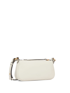 ΓΥΝΑΙΚΕΙΑ ΔΕΡΜΑΤΙΝΗ ΤΣΑΝΤΑ ΧΙΑΣΤΙ HALF MOON | Λευκό