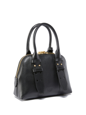 ΓΥΝΑΙΚΕΙΑ ΔΕΡΜΑΤΙΝΗ ΤΣΑΝΤΑ ΧΕΙΡΟΣ BOWLING | Μαύρο