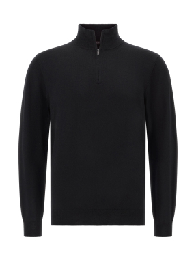 ΑΝΔΡΙΚΟ ΜΑΛΛΙΝΟ ΠΟΥΛΟΒΕΡ MERINO | Μαύρο M