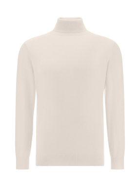 ΑΝΔΡΙΚΗ ΜΑΛΛΙΝΗ ΜΠΛΟΥΖΑ ΖΙΒΑΓΚΟ MERINO | Λευκό XL