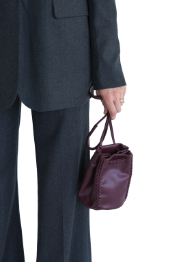 ΓΥΝΑΙΚΕΙΑ ΔΕΡΜΑΤΙΝΗ ΤΣΑΝΤΑ ΧΙΑΣΤΙ POUCH | Μπορντό