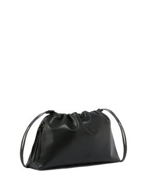 ΓΥΝΑΙΚΕΙΟ ΔΕΡΜΑΤΙΝΟ CLUTCH TRACOLLA SP | Μαύρο