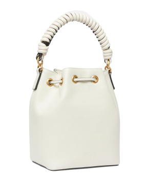 ΓΥΝΑΙΚΕΙΑ ΔΕΡΜΑΤΙΝΗ ΤΣΑΝΤΑ  BUCKET CARGO | Εκρού