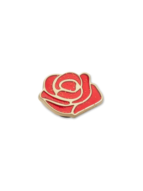 JIBBITZ™ CHARMS RUBY GOLD ROSE | Κόκκινο UNIQUE ONE SIZE