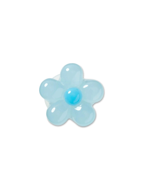 JIBBITZ™ CHARMS EXPRESSIVE FLORAL LIGHT BLUE | Γαλάζιο UNIQUE ONE SIZE