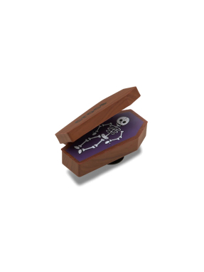 JIBBITZ™ CHARMS HINGE SPOOKY COFFIN | Καφέ UNIQUE ONE SIZE