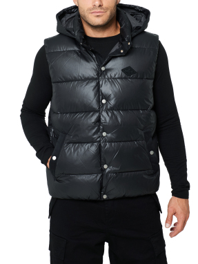 ΑΝΔΡΙΚΟ ΑΜΑΝΙΚΟ ΜΠΟΥΦΑΝ-ΓΙΛΕΚΟ | Μαύρο L