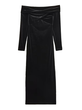 ΜΙΝΤΙ VELVET ΦΟΡΕΜΑ | Μαύρο UK 8