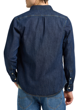 ΑΝΔΡΙΚΟ ΠΟΥΚΑΜΙΣΟ BUTTON DOWN DENIM | Μπλε Σκούρο XXL