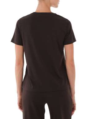 ΓΥΝΑΙΚΕΙΟ T-SHIRT | Καφέ Σκούρο G0202 XL