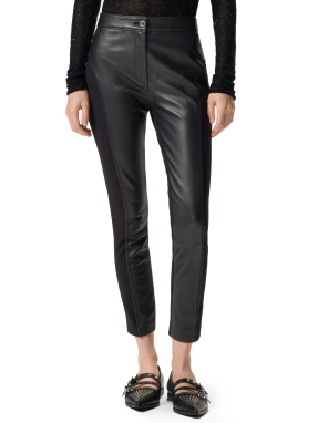 ΓΥΝΑΙΚΕΙΟ ΔΕΡΜΑΤΙΝΟ ΠΑΝΤΕΛΟΝΙ PIZZA | Μαύρο IT 42