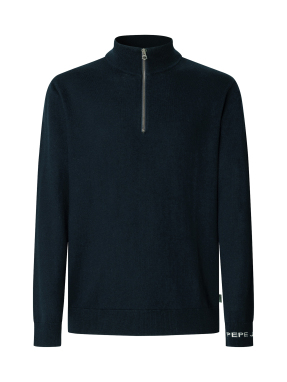 ΑΝΔΡΙΚΟ HALF-ZIP ΠΟΥΛΟΒΕΡ | Μπλε Σκούρο XXL