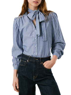 ΓΥΝΑΙΚΕΙΟ ΠΟΥΚΑΜΙΣΟ ΜΕ ΔΕΣΙΜΟ | Μπλε S