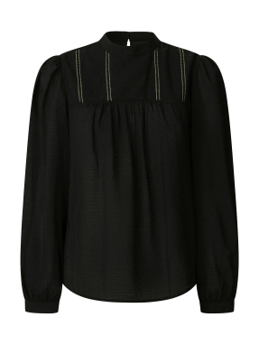 ΓΥΝΑΙΚΕΙΑ ΜΑΚΡΥΜΑΝΙΚΗ ΜΠΛΟΥΖΑ | Μαύρο M