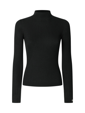 ΓΥΝΑΙΚΕΙΟ RIBBED ΠΟΥΛΟΒΕΡ CARLA | Μαύρο S