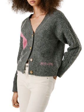 ΓΥΝΑΙΚΕΙΑ ΖΑΚΕΤΑ ΜΕ ΚΟΥΜΠΙΑ | Γκρι Σκούρο S