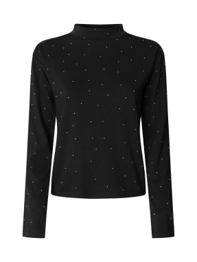 ΓΥΝΑΙΚΕΙΑ ΜΑΚΡΥΜΑΝΙΚΗ ΜΠΛΟΥΖΑ | Μαύρο S