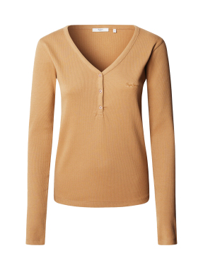 ΓΥΝΑΙΚΕΙΑ ΜΑΚΡΥΜΑΝΙΚΗ ΜΠΛΟΥΖΑ | Καφέ Ανοιχτό M