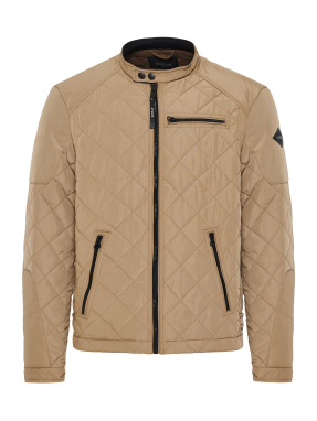 ΑΝΔΡΙΚΟ ΥΦΑΣΜΑΤΙΝΟ JACKET | Μπεζ  L