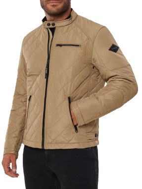 ΑΝΔΡΙΚΟ ΥΦΑΣΜΑΤΙΝΟ JACKET | Μπεζ  L