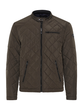 ΑΝΔΡΙΚΟ ΥΦΑΣΜΑΤΙΝΟ JACKET | Καφέ Σκούρο L