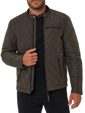 ΑΝΔΡΙΚΟ ΥΦΑΣΜΑΤΙΝΟ JACKET | Καφέ Σκούρο L