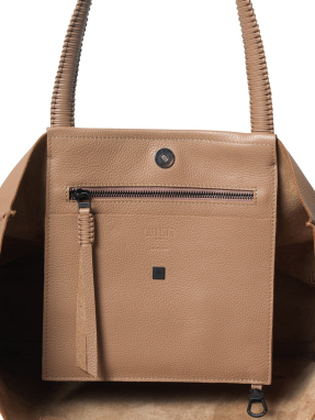ΓΥΝΑΙΚΕΙΑ ΔΕΡΜΑΤΙΝΗ ΤΣΑΝΤΑ ΩΜΟΥ MEDIUM TOTE | Camel