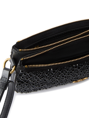 ΓΥΝΑΙΚΕΙΑ ΤΣΑΝΤΑ ΧΙΑΣΤΙ ΜΕ ΣΤΡΑΣ DOUBLE MINI | Μαύρο